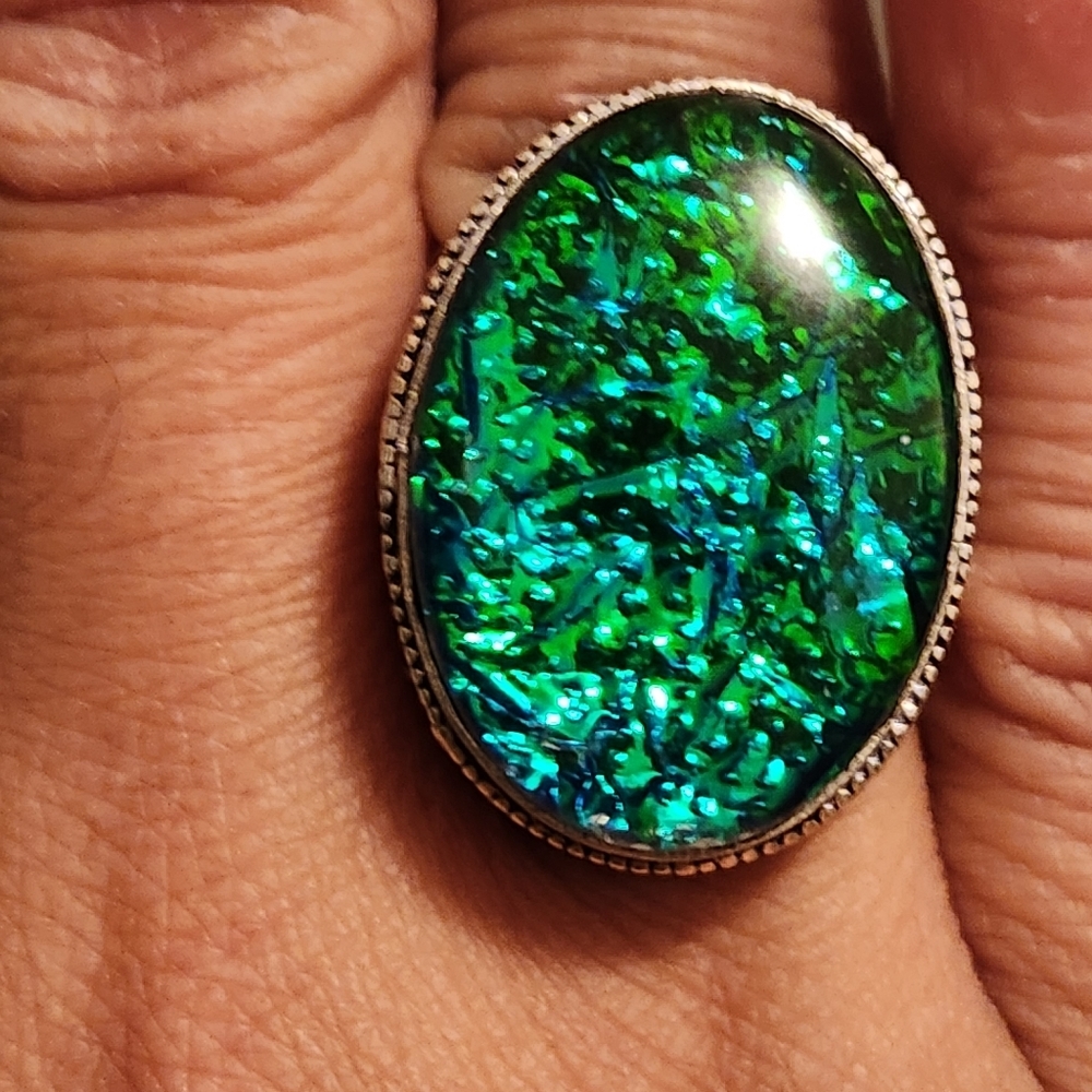 Dichroic Silver Ring - Picture 7 of 10